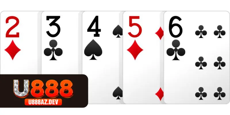 Xếp hạng thứ tự bài Poker đối với Sảnh